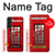 W0058 British Red Telephone Box Funda Carcasa Case y Caso Del Tirón Funda para Samsung Galaxy S22 Plus