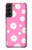 W3500 Pink Floral Pattern Funda Carcasa Case y Caso Del Tirón Funda para Samsung Galaxy S22 Plus