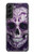 W3582 Purple Sugar Skull Funda Carcasa Case y Caso Del Tirón Funda para Samsung Galaxy S22 Plus