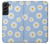 W3681 Daisy Flowers Pattern Funda Carcasa Case y Caso Del Tirón Funda para Samsung Galaxy S22 Plus