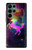 W2486 Rainbow Unicorn Nebula Space Funda Carcasa Case y Caso Del Tirón Funda para Samsung Galaxy S22 Ultra