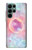 W3709 Pink Galaxy Funda Carcasa Case y Caso Del Tirón Funda para Samsung Galaxy S22 Ultra