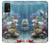 W0227 Aquarium Funda Carcasa Case y Caso Del Tirón Funda para Samsung Galaxy M32 5G