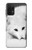 W2569 White Arctic Fox Funda Carcasa Case y Caso Del Tirón Funda para Samsung Galaxy M32 5G