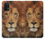 W2870 Lion King of Beasts Funda Carcasa Case y Caso Del Tirón Funda para Samsung Galaxy M32 5G