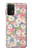 W3688 Floral Flower Art Pattern Funda Carcasa Case y Caso Del Tirón Funda para Samsung Galaxy M32 5G