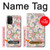 W3688 Floral Flower Art Pattern Funda Carcasa Case y Caso Del Tirón Funda para Samsung Galaxy M32 5G