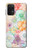 W3705 Pastel Floral Flower Funda Carcasa Case y Caso Del Tirón Funda para Samsung Galaxy M32 5G