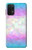 W3747 Trans Flag Polygon Funda Carcasa Case y Caso Del Tirón Funda para Samsung Galaxy M32 5G