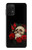 W3753 Dark Gothic Goth Skull Roses Funda Carcasa Case y Caso Del Tirón Funda para Samsung Galaxy M32 5G