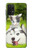 W3795 Grumpy Kitten Cat Playful Siberian Husky Dog Paint Funda Carcasa Case y Caso Del Tirón Funda para Samsung Galaxy M32 5G