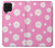 W3500 Pink Floral Pattern Funda Carcasa Case y Caso Del Tirón Funda para Samsung Galaxy M22