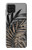 W3692 Gray Black Palm Leaves Funda Carcasa Case y Caso Del Tirón Funda para Samsung Galaxy M22