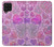 W3710 Pink Love Heart Funda Carcasa Case y Caso Del Tirón Funda para Samsung Galaxy M22