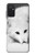 W2569 White Arctic Fox Funda Carcasa Case y Caso Del Tirón Funda para Samsung Galaxy M52 5G