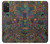 W3815 Psychedelic Art Funda Carcasa Case y Caso Del Tirón Funda para Samsung Galaxy M52 5G