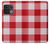 W3535 Red Gingham Funda Carcasa Case y Caso Del Tirón Funda para OnePlus 10 Pro