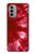 W2480 Tie Dye Red Funda Carcasa Case y Caso Del Tirón Funda para Motorola Moto G51 5G