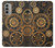 W3442 Clock Gear Funda Carcasa Case y Caso Del Tirón Funda para Motorola Moto G51 5G