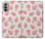 W3503 Peach Funda Carcasa Case y Caso Del Tirón Funda para Motorola Moto G51 5G