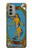 W3746 Tarot Card The World Funda Carcasa Case y Caso Del Tirón Funda para Motorola Moto G51 5G