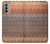 W3752 Zigzag Fabric Pattern Graphic Printed Funda Carcasa Case y Caso Del Tirón Funda para Motorola Moto G51 5G