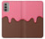 W3754 Strawberry Ice Cream Cone Funda Carcasa Case y Caso Del Tirón Funda para Motorola Moto G51 5G