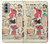 W3820 Vintage Cowgirl Fashion Paper Doll Funda Carcasa Case y Caso Del Tirón Funda para Motorola Moto G51 5G