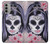 W3821 Sugar Skull Steam Punk Girl Gothic Funda Carcasa Case y Caso Del Tirón Funda para Motorola Moto G51 5G