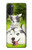 W3795 Grumpy Kitten Cat Playful Siberian Husky Dog Paint Funda Carcasa Case y Caso Del Tirón Funda para Motorola Moto G71 5G