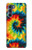 W3459 Tie Dye Funda Carcasa Case y Caso Del Tirón Funda para Motorola Edge S30