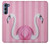 W3805 Flamingo Pink Pastel Funda Carcasa Case y Caso Del Tirón Funda para Motorola Edge S30