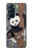 W3793 Cute Baby Panda Snow Painting Funda Carcasa Case y Caso Del Tirón Funda para Motorola Edge X30