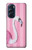 W3805 Flamingo Pink Pastel Funda Carcasa Case y Caso Del Tirón Funda para Motorola Edge X30