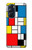 W3814 Piet Mondrian Line Art Composition Funda Carcasa Case y Caso Del Tirón Funda para Motorola Edge X30