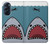W3825 Cartoon Shark Sea Diving Funda Carcasa Case y Caso Del Tirón Funda para Motorola Edge X30