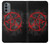 W2557 Pentagram Funda Carcasa Case y Caso Del Tirón Funda para Motorola Moto G31