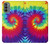 W2884 Tie Dye Swirl Color Funda Carcasa Case y Caso Del Tirón Funda para Motorola Moto G31