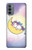 W3485 Cute Unicorn Sleep Funda Carcasa Case y Caso Del Tirón Funda para Motorola Moto G31