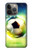 W3844 Glowing Football Soccer Ball Funda Carcasa Case y Caso Del Tirón Funda para iPhone 13 Pro Max