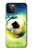 W3844 Glowing Football Soccer Ball Funda Carcasa Case y Caso Del Tirón Funda para iPhone 12, iPhone 12 Pro