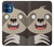 W3855 Sloth Face Cartoon Funda Carcasa Case y Caso Del Tirón Funda para iPhone 12 mini
