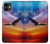 W3841 Bald Eagle Flying Colorful Sky Funda Carcasa Case y Caso Del Tirón Funda para iPhone 11