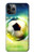 W3844 Glowing Football Soccer Ball Funda Carcasa Case y Caso Del Tirón Funda para iPhone 11 Pro Max