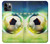 W3844 Glowing Football Soccer Ball Funda Carcasa Case y Caso Del Tirón Funda para iPhone 11 Pro Max