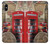 W3856 Vintage London British Funda Carcasa Case y Caso Del Tirón Funda para iPhone X, iPhone XS