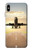 W3837 Airplane Take off Sunrise Funda Carcasa Case y Caso Del Tirón Funda para iPhone XS Max