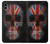 W3848 United Kingdom Flag Skull Funda Carcasa Case y Caso Del Tirón Funda para iPhone XS Max