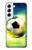 W3844 Glowing Football Soccer Ball Funda Carcasa Case y Caso Del Tirón Funda para Samsung Galaxy S22