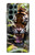 W3838 Barking Bengal Tiger Funda Carcasa Case y Caso Del Tirón Funda para Samsung Galaxy S22 Ultra